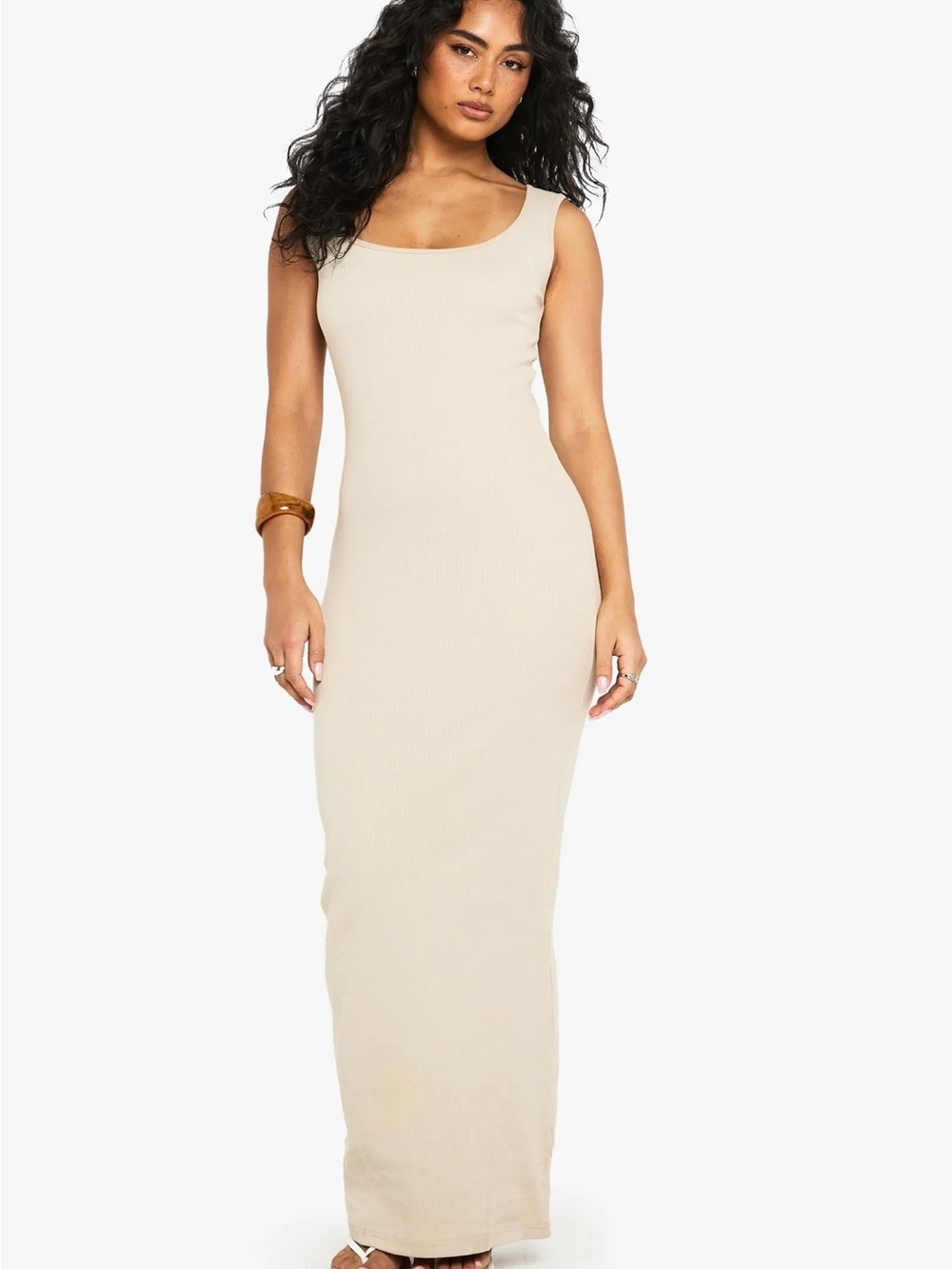 Boohoo scoop neck maxi dress